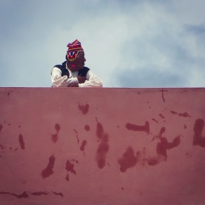 Town elder on Taquile Island, Lake Titicaca